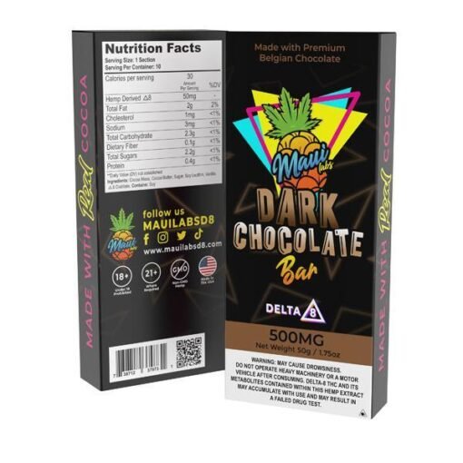 Maui Labs Delta 8 Chocolate Bar 500mg
